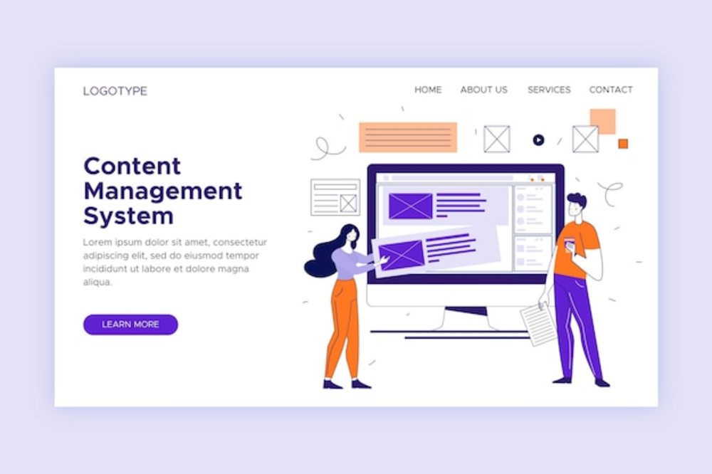 平面cms著陸頁(yè)模板